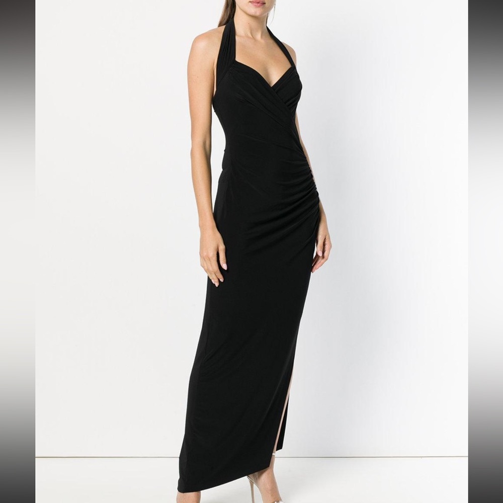 Norma Kamali black halter dress medium - never worn